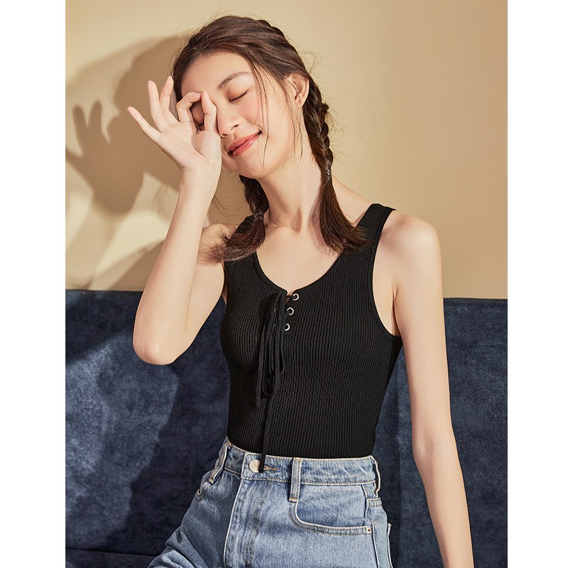 100元任选3件唐狮夏新款吊带背心女内搭外穿潮条纹小吊带打底衫时尚