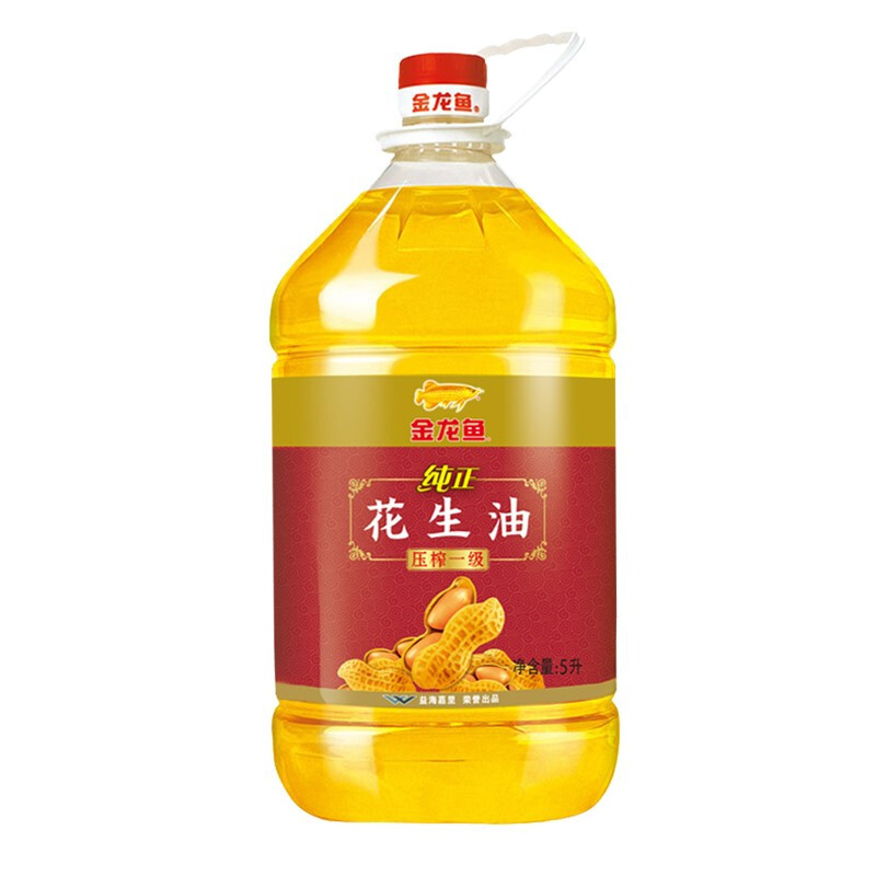 金龙鱼纯正花生油5升物理压榨一级食用油金龙鱼花生油家庭桶装纯花生油金龙鱼花生油 ( 单位:桶)