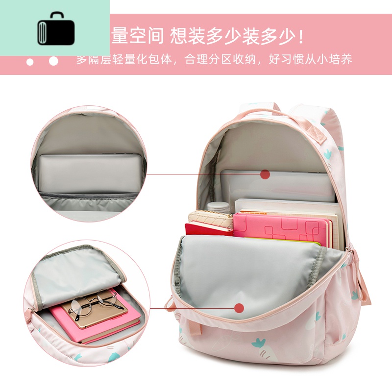 书包女初中生ins风韩版校园双肩包简约森系小清新大容量高中背包NEWLAKE高清大图
