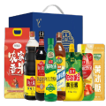 海天美味厨房八件套 3460ml+3720g海天鲜味生抽+草菇老抽+蚝油+番茄沙司+料酒+黄豆酱+黄冰糖+香米