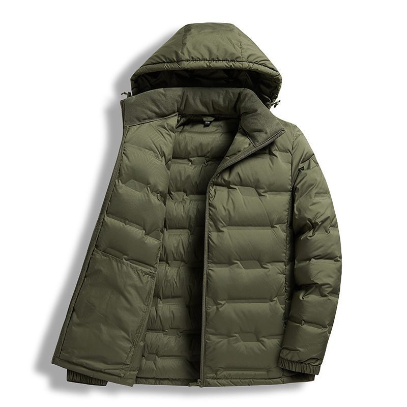 JPDUN冬季情侣款轻薄休闲80白鸭绒可拆卸帽男款女款羽绒服