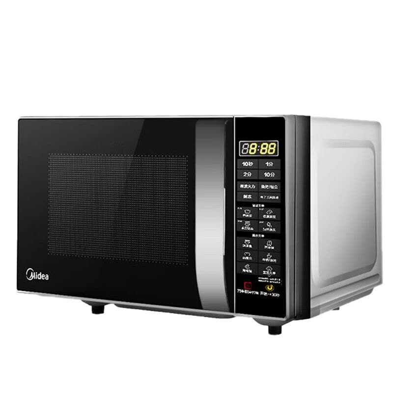 美的(Midea) 23L家用微波炉烤箱一体机 智能湿度感应 一级能效 易清洁面板 M3-232B 大容量平板微波炉图片