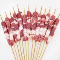【中华特色】包头馆 福尼斯正宗内蒙古羊肉串 烧烤食材半成品 羔羊后腿大肉串20串装360g 华北