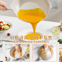 爱仕达(ASD)八角锅不粘锅炒锅炒菜锅32cm家用麦饭石色平底电磁炉燃气灶通用CL32S23WG