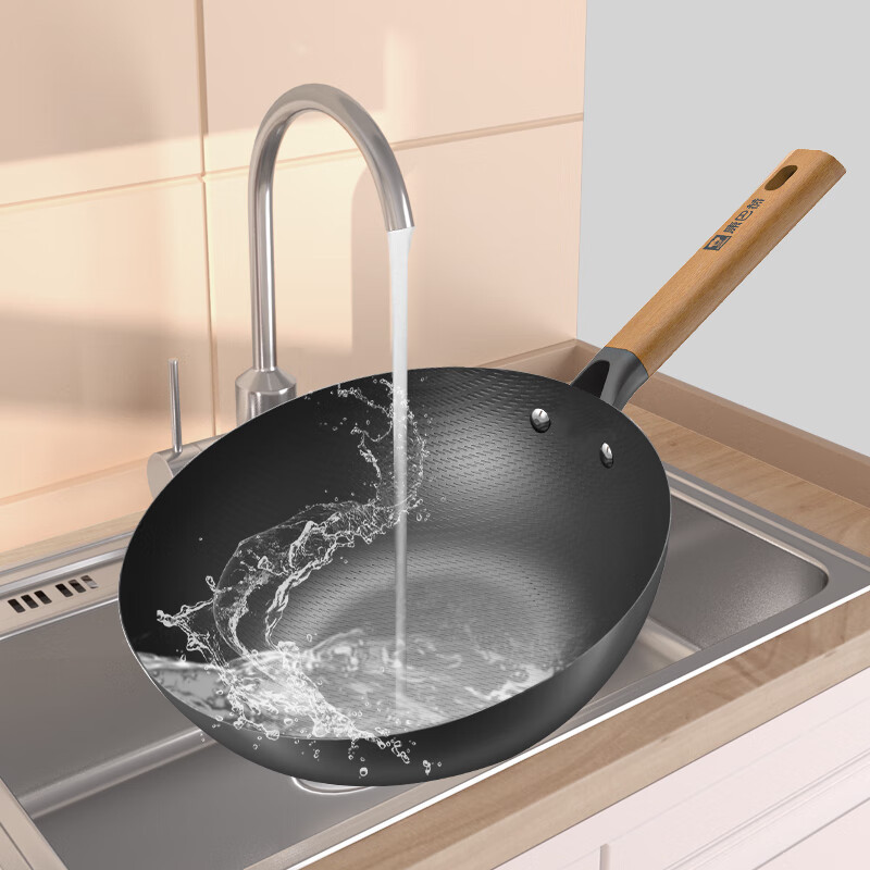 康巴赫(KBH) 臻味老铁锅 家用炒锅32cm LPB-C32Z高清大图