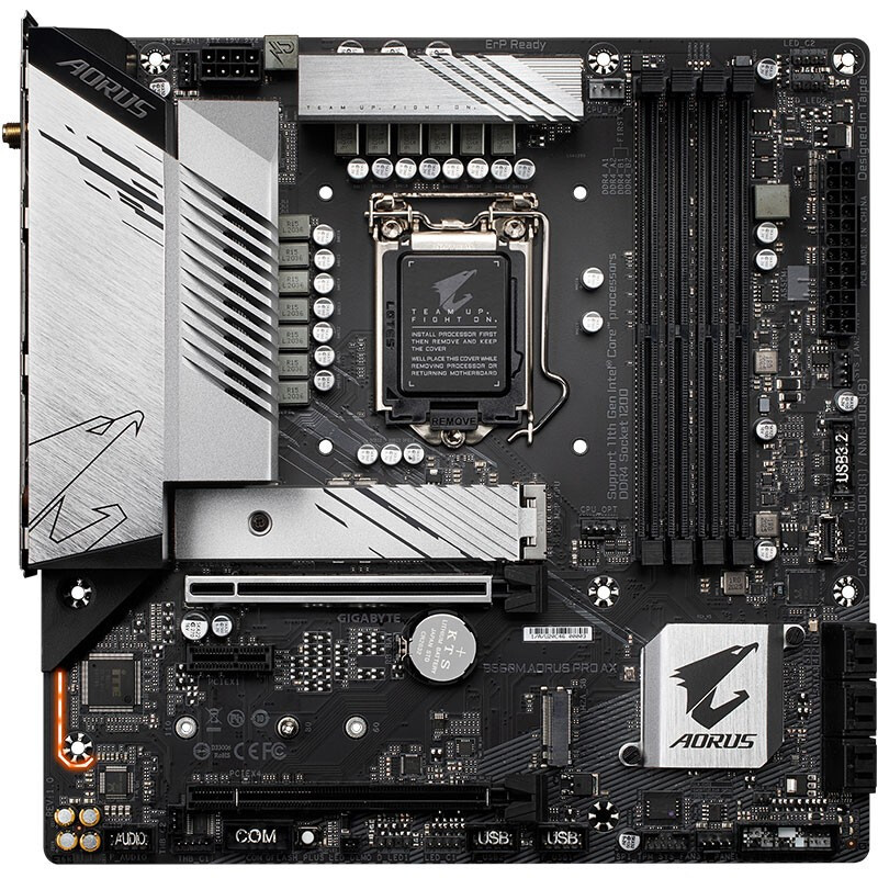 技嘉B560M AORUS PRO AX雪雕主板+英特尔i7-11700 板U套装