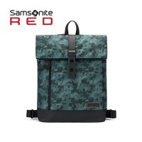 Samsonite/新秀丽男士时尚翻盖双肩背包涤纶潮人背包折叠电脑包运动休闲包男 96N