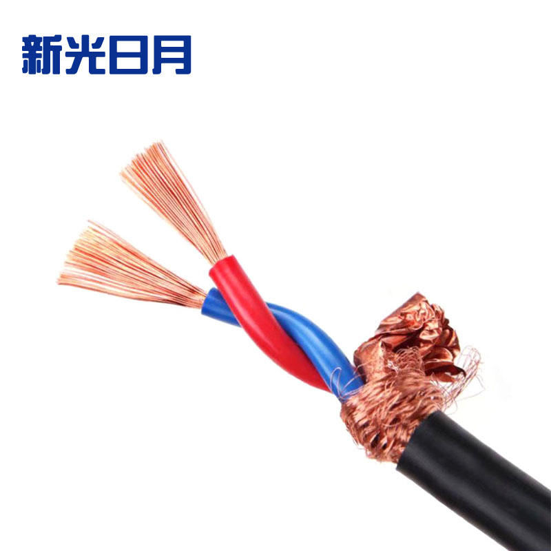 新光日月聚氯乙烯绝缘绞型屏蔽电线ZC-RVVSP 4×0.75mm²/米高清大图