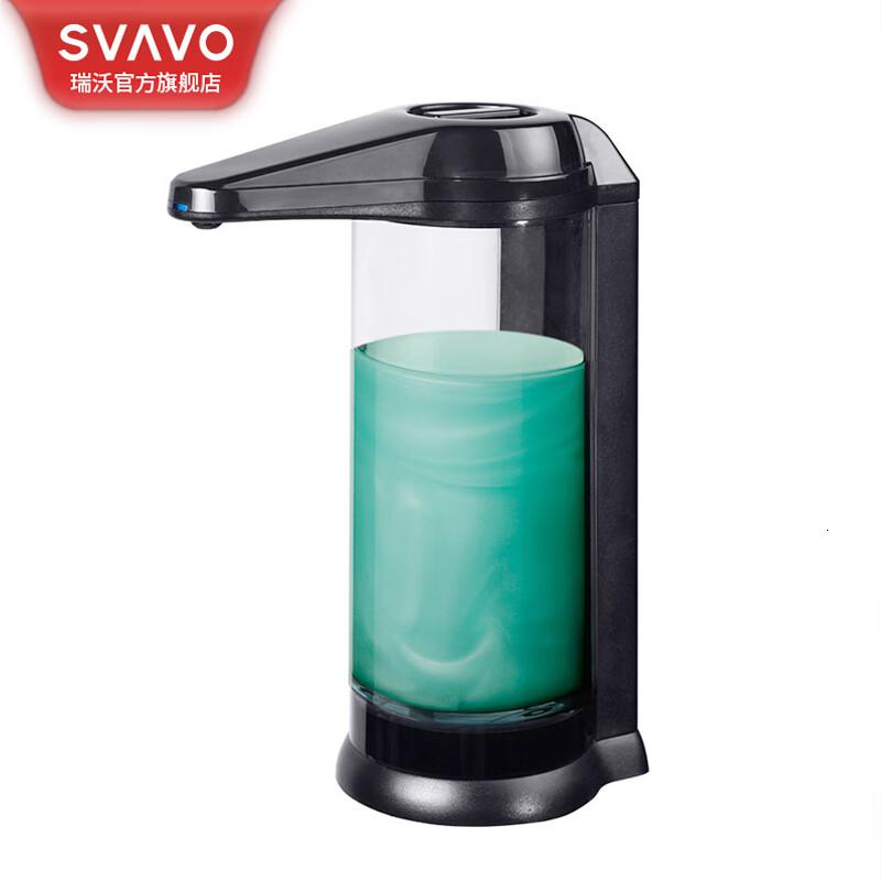 瑞沃(SVAVO)洗手机自动感应皂液器超市酒店洗手台洗手液机台置给皂器 V-470 黑色单位:个高清大图