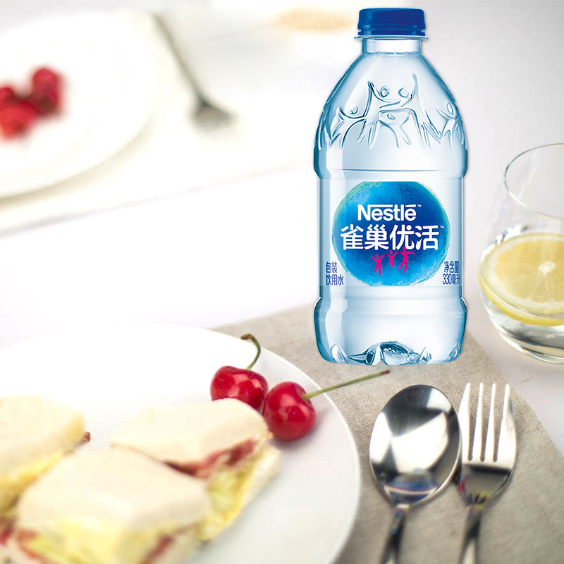 雀巢(Nestle)优活饮用水330ml*12瓶/组(新老包装随机发货中) 雀巢饮用水 运动水 家庭用水 会议瓶装水