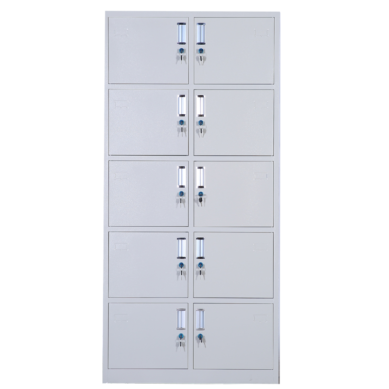 东业家具 十门柜档案柜铁皮柜钢制柜文件柜HG09G (850*390*1850)台高清大图