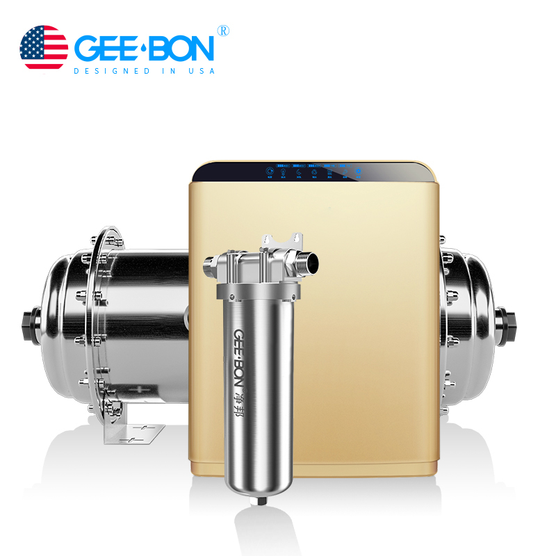 美国净邦 (GEE·BON)净水器家用全屋前置过滤器+中央净水机+反渗透纯水机别墅楼房自来水农村井水用 全屋净饮豪华套装