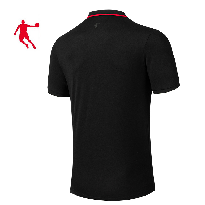 乔丹 运动T恤 针织短袖T恤衫 POIO衫 KTS13201199 男款 件(乔丹白2XL )高清大图