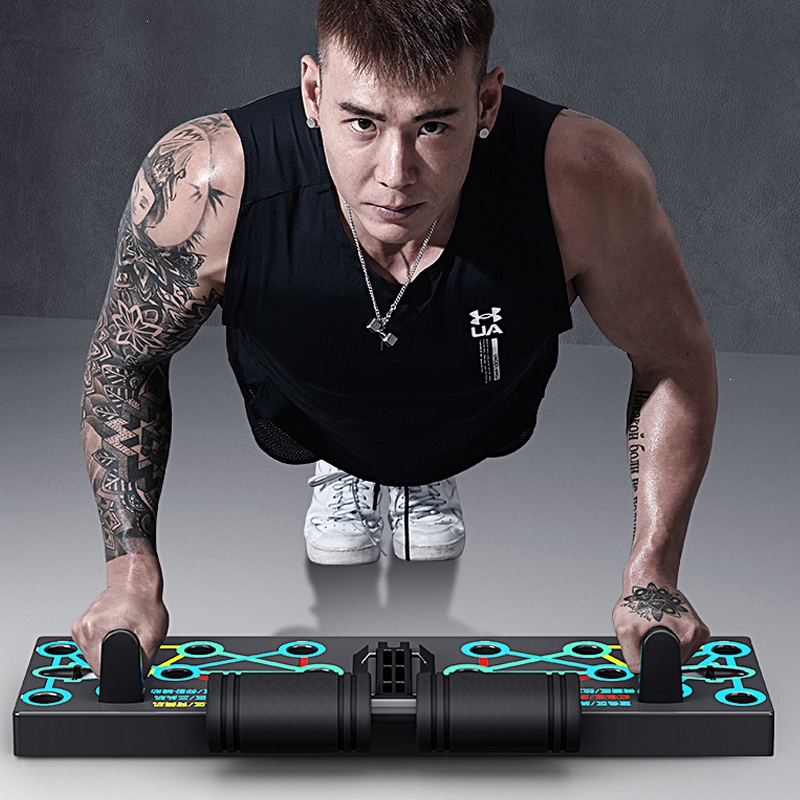 古达多功能俯卧撑支架训练板仰卧起坐辅助器男练胸腹肌平板支撑训练器