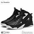 La Chessiers户外篮球鞋2025春秋冬新款透气休闲潮鞋运动鞋大码48码 白黑 40码