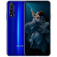 荣耀20 4800万超广角AI四摄 3200W美颜 麒麟Kirin980全网通版8GB+256GB 幻影蓝 移动联通电信4G全面屏