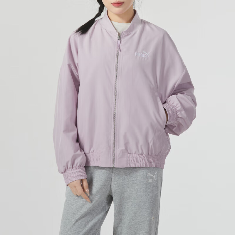 彪马(PUMA)女装新款夹克跑步训练上衣户外运动服休闲立领外套626021-60 ZP