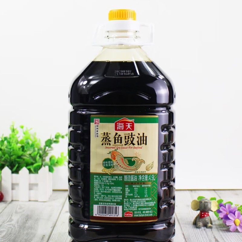 海天蒸鱼豉油4.9L/桶 餐饮装调味品提鲜去腥炒菜海鲜酿造酱油 蒸鱼豉油4.9L/桶 1桶高清大图