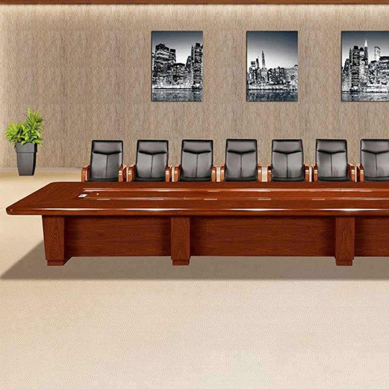 大央会议桌H-82C80 8000W*2200D*760H办公家具会议桌长方形大型长桌简约现代会议室洽谈桌高清大图