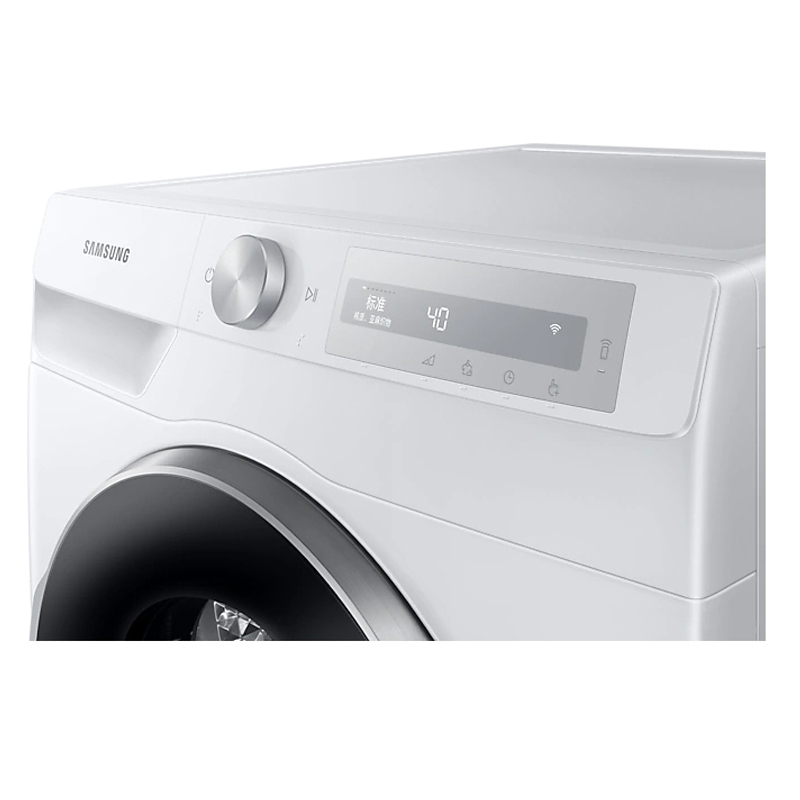 三星(SAMSUNG) 9KG AI智能热泵低温除菌除皱滚筒快烘干衣机 白色DV90T6440LH/SC高清大图