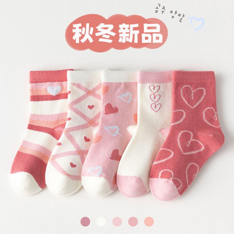 儿童袜子女孩女童袜子春夏款棉袜大童可爱公主花边袜高清大图