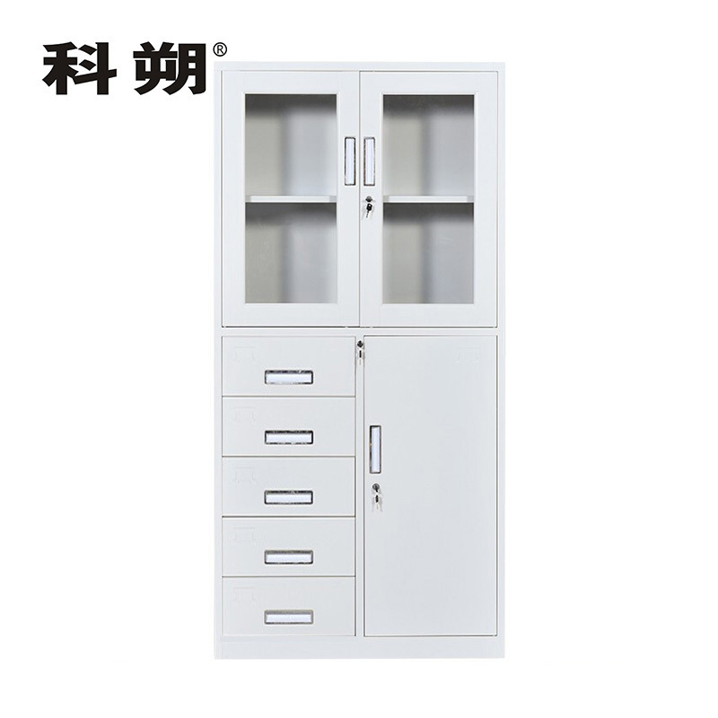 科朔 文件柜铁皮柜资料柜办公室柜子档案柜 偏五斗文件柜 KS-G047