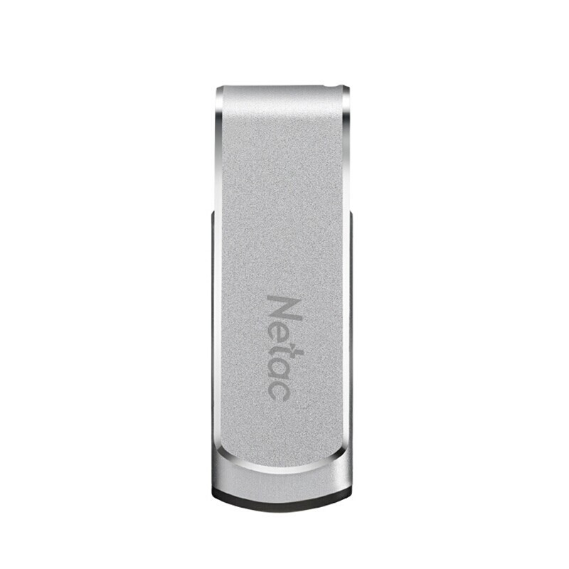 朗科(Netac)U388 USB3.0金属U盘128GB 银色 便携防丢 移动固态硬盘般传输体验