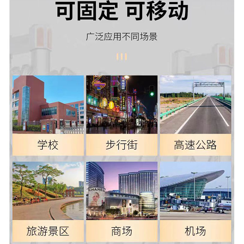 豫众诺 铝合金伸缩围栏 高1.2米 米高清大图