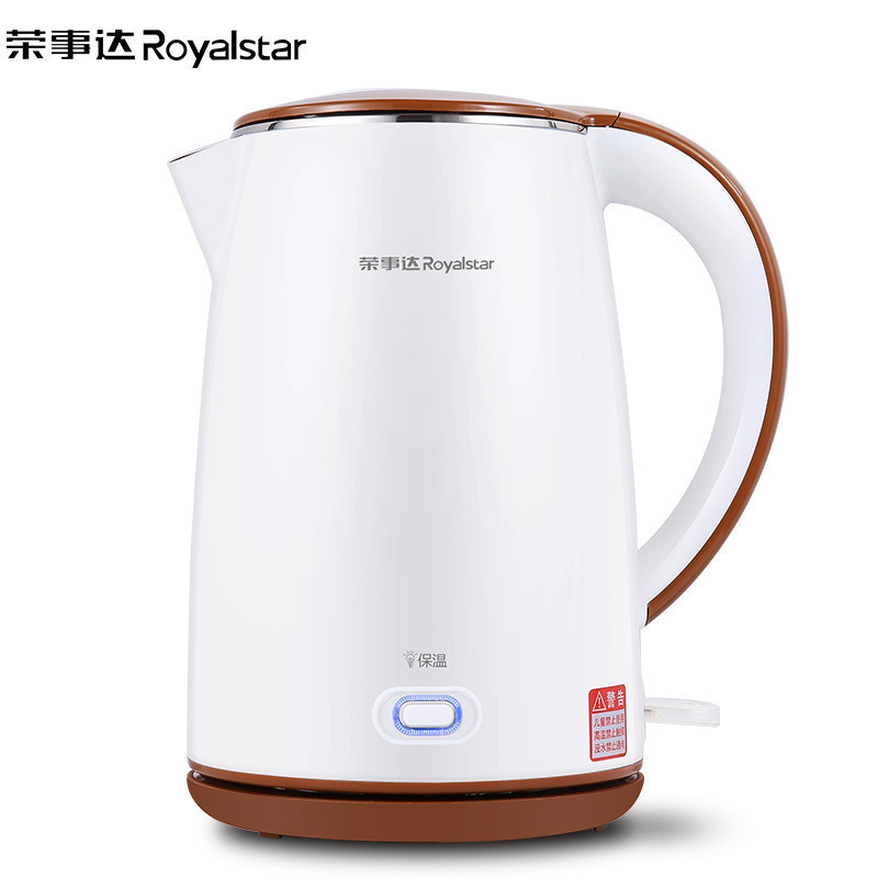 荣事达(Royalstar) JY20P电水壶 热水壶 电热水壶 304不锈钢 2L容量 双层防烫烧水壶