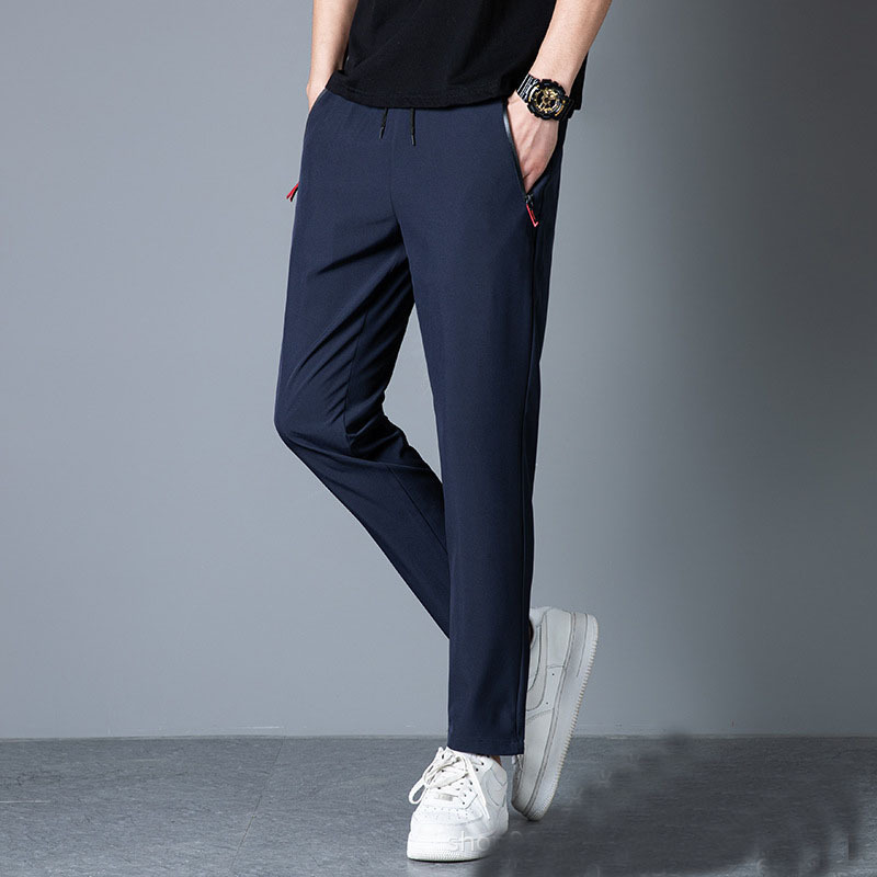 男士运动裤子M-8XL 80-300斤可穿大码裤秋冬季宽松休闲加绒加厚束脚加肥加大动长裤子男AWANHOO 16227