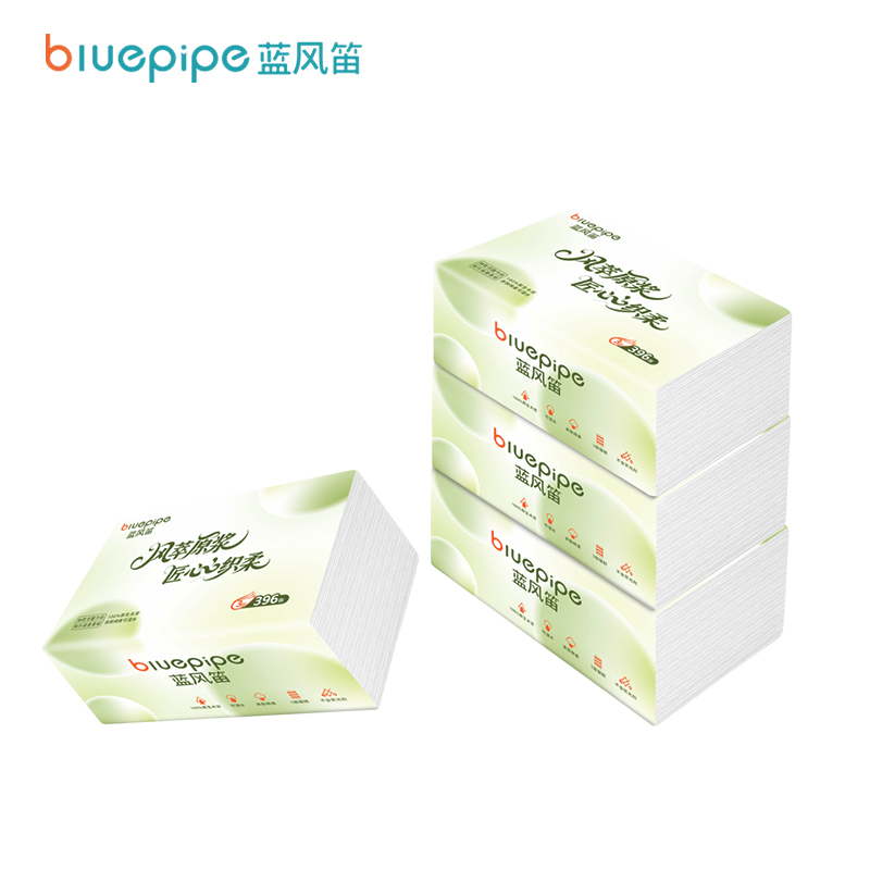 蓝风笛 抽纸 3层 132抽 包高清大图
