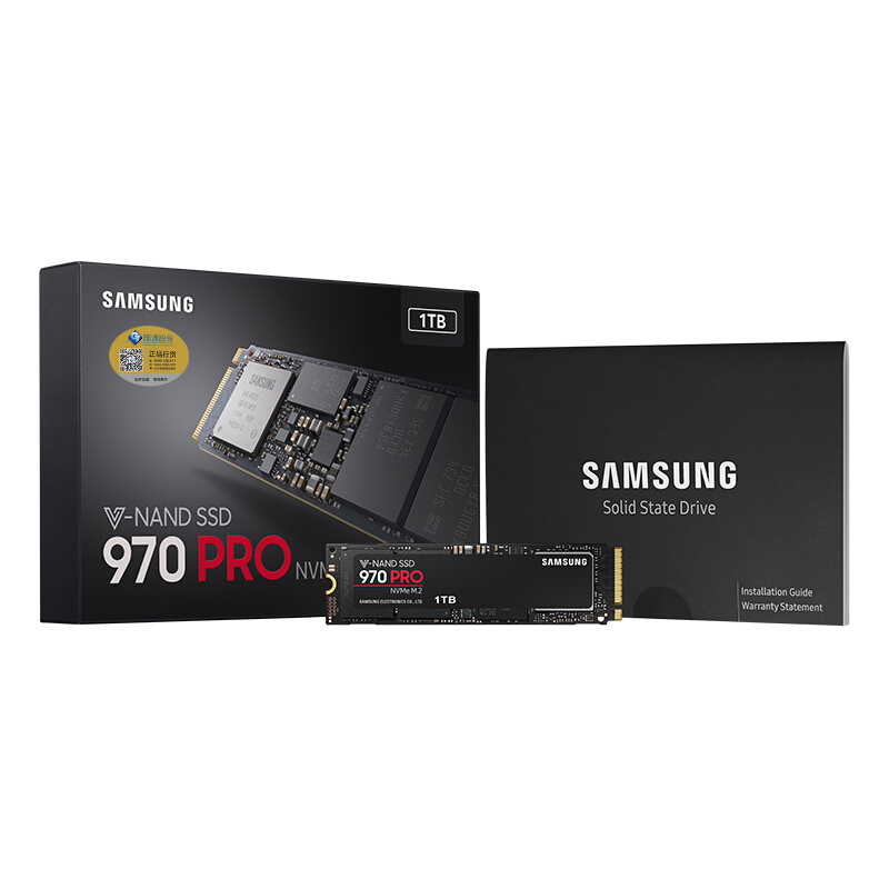 三星（SAMSUNG）1TB SSD固态硬盘 M.2接口(NVMe协议) 970 PRO（MZ-V7P1T0BW）