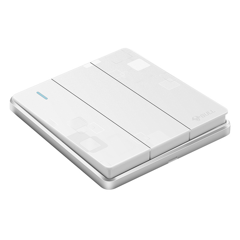 bull公牛 86型g18k312 三开双控大面板墙壁开关 10个起订 单个价格