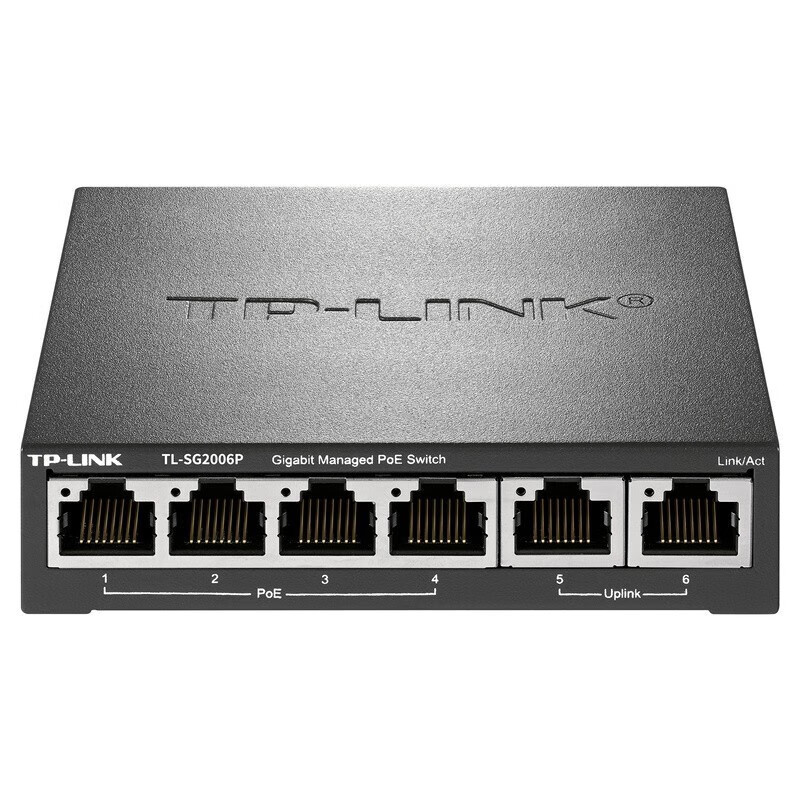 TP-LINK_6口全千兆简单网管POE交换机 TL-SG2006P(单位:个)货期3天