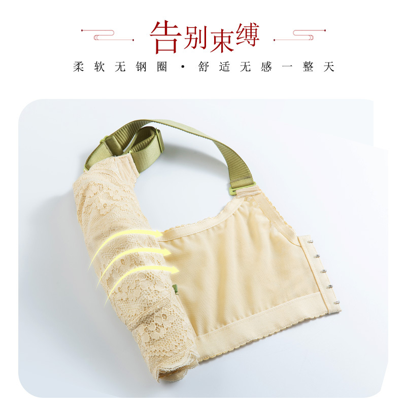 YUNWUXIN月色大码内衣女胖mm薄款聚拢200斤包无钢圈大胸显小文胸防下垂胸罩