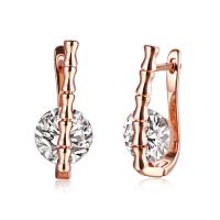 Earrings日韩玫瑰金耳钉 时尚气质彩钻耳环女甜美个性送女友饰品送女朋友七夕情人节礼物