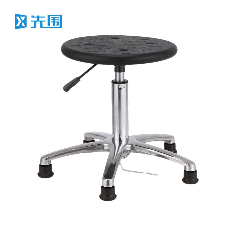 先围 防静电凳 铝合金脚垫升降44-62cm 个高清大图