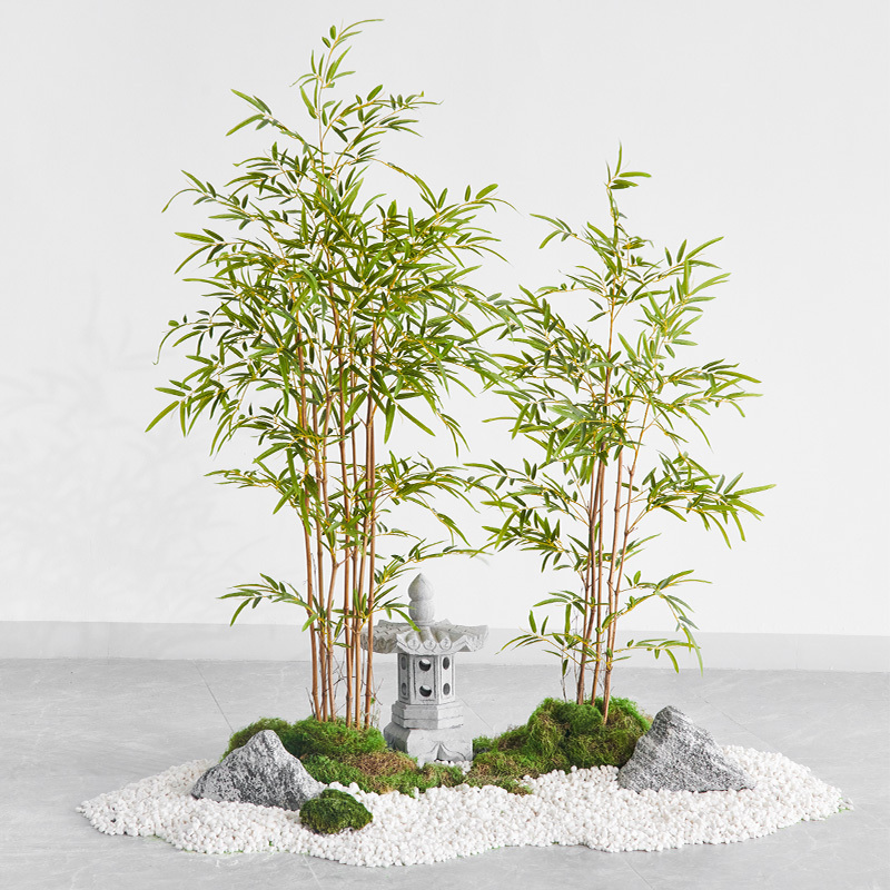 12米竹子5根仿真竹子室内装饰假竹子隔断屏风挡墙造景室外装饰竹盆栽