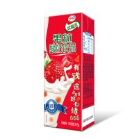 【12月产】伊利果粒优酸乳酸奶饮品杀菌型发酵黄桃/草莓/芒果味245g*12盒