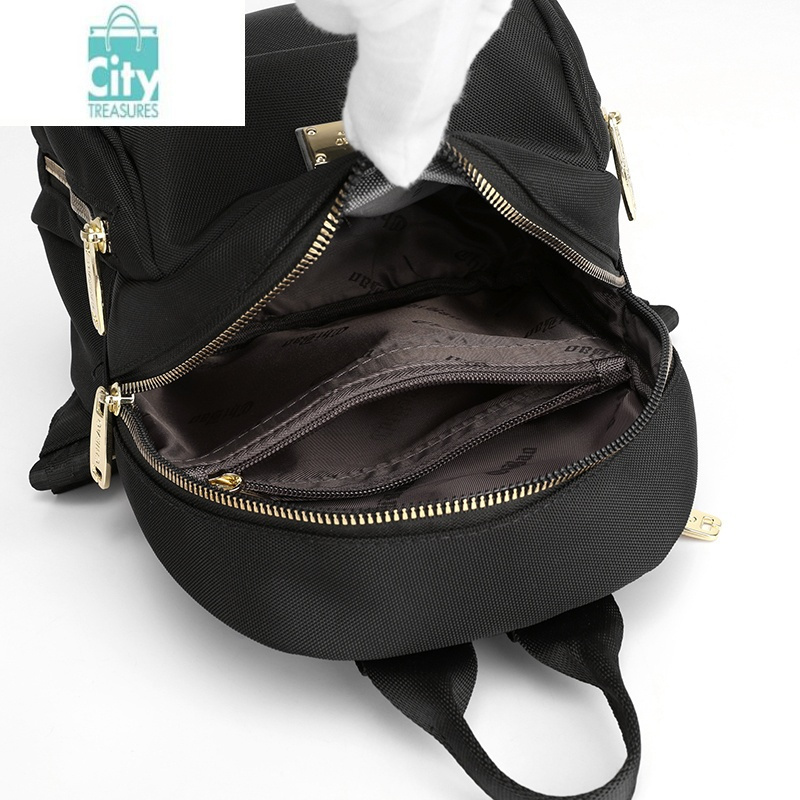 牛津布双肩包女士2024春新款休闲时尚百搭尼龙旅游小背包帆布女包