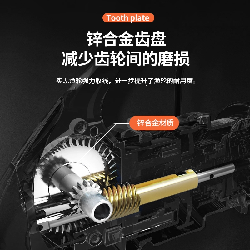 DX鱼轮15轴鱼线轮全金属线杯渔轮无间隙纺车轮斜口渔线轮渔具