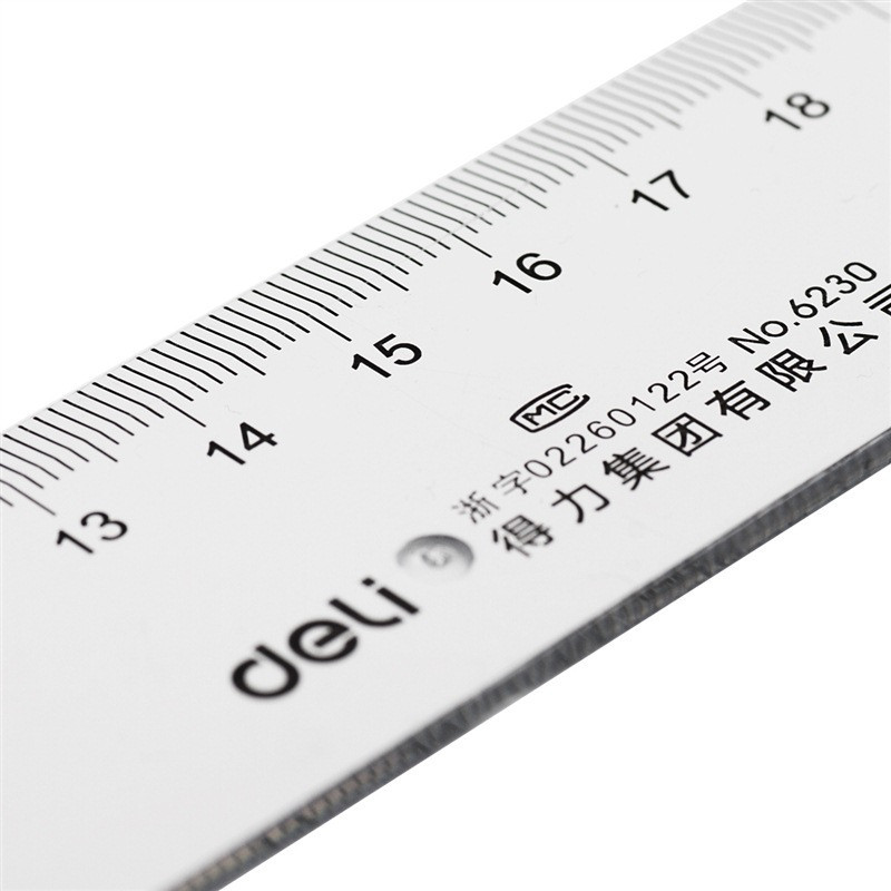 得力(deli) 6230 30CM直尺 把 塑料透明