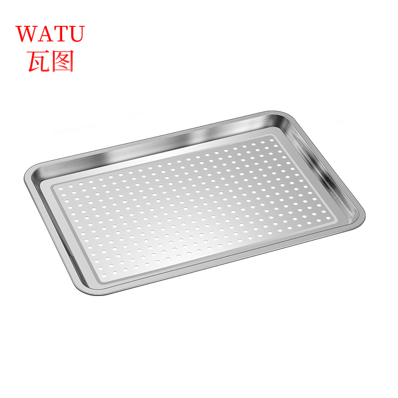 瓦图 304不锈钢带孔托盘 40*60*4.8cm 个高清大图