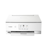 佳能(Canon)TS8380 A4幅面智能触屏照片多功能喷墨一体机 白色(打印复印扫描/无线网络/自动双面)光盘盘面/指甲贴打印 替代TS8280