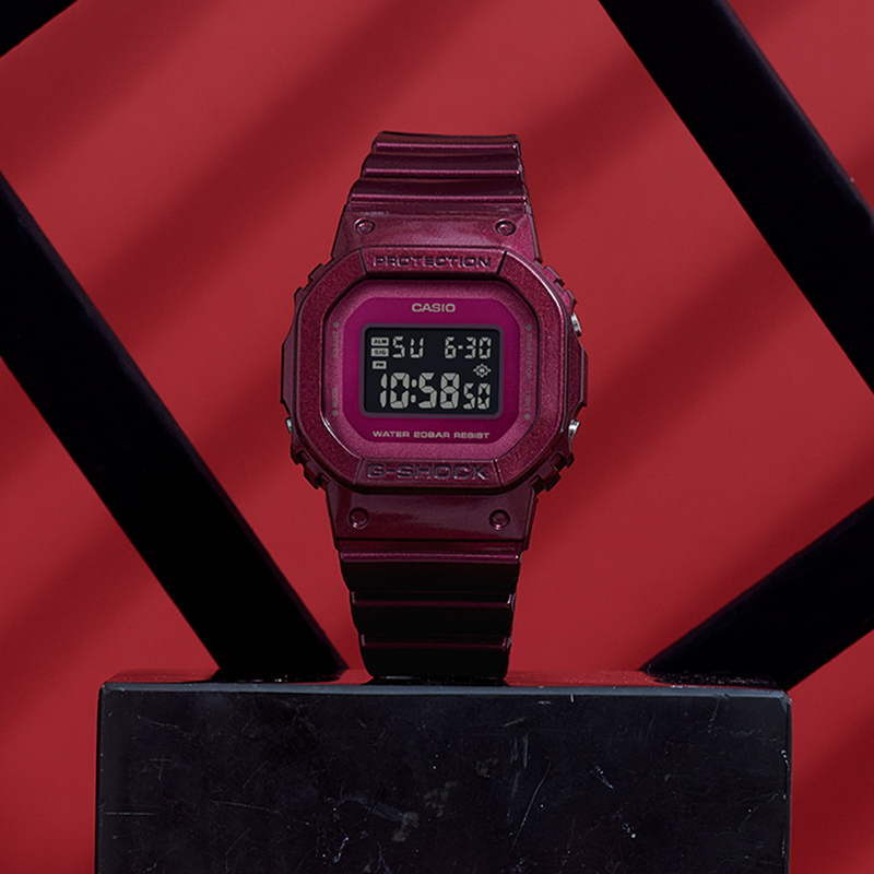 CASIO旗舰店卡西欧手表女新品学生手表高颜值电子手表女运动GMA-S120RB
