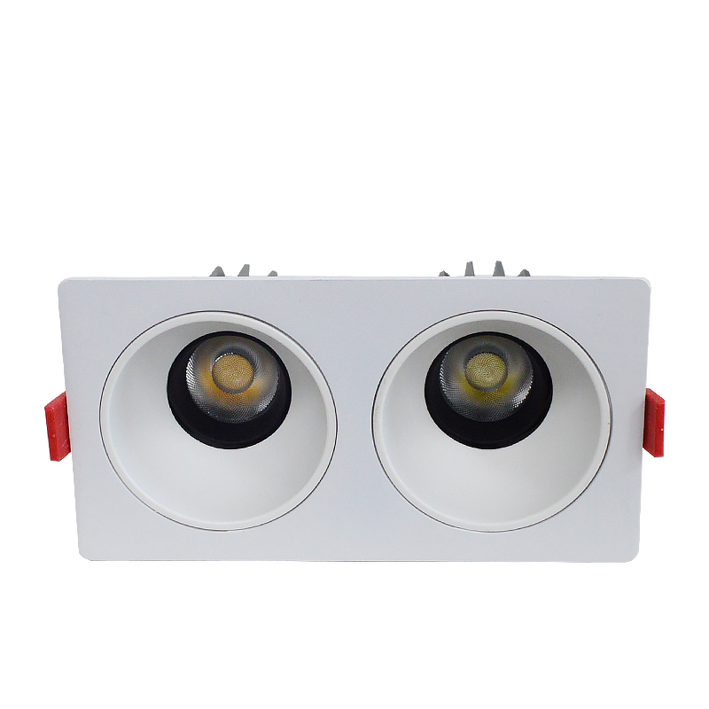 LED射灯 防眩光 嵌入式 双头12W*2中性光