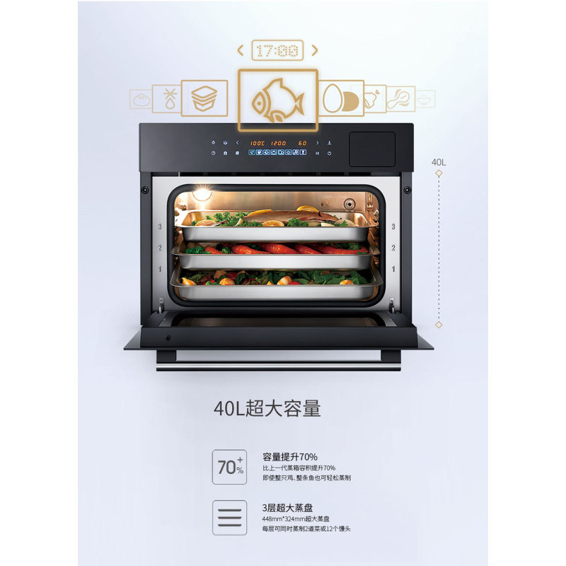老板嵌入式蒸汽炉-ZQB400-S225