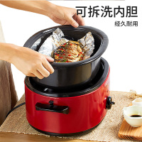 荣事达电烤炉多功能电烤箱空气烤箱料理锅电火锅8L大容量无油多功能烧烤炉RDKL-80A