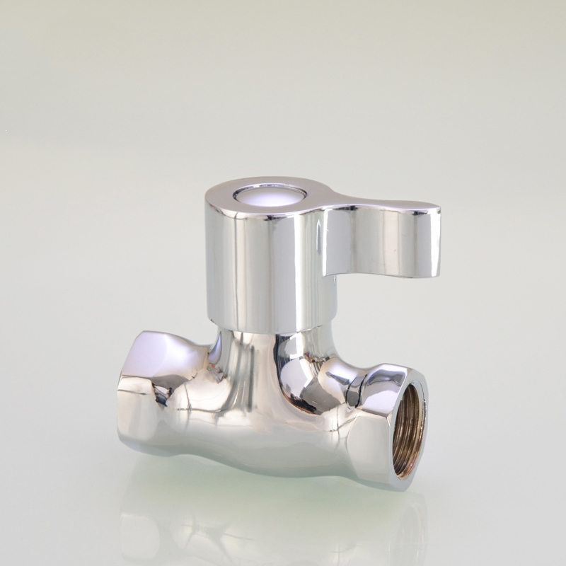 4分内外丝直通角阀手逗黄铜角阀明阀水管阀门双内丝双外丝开关