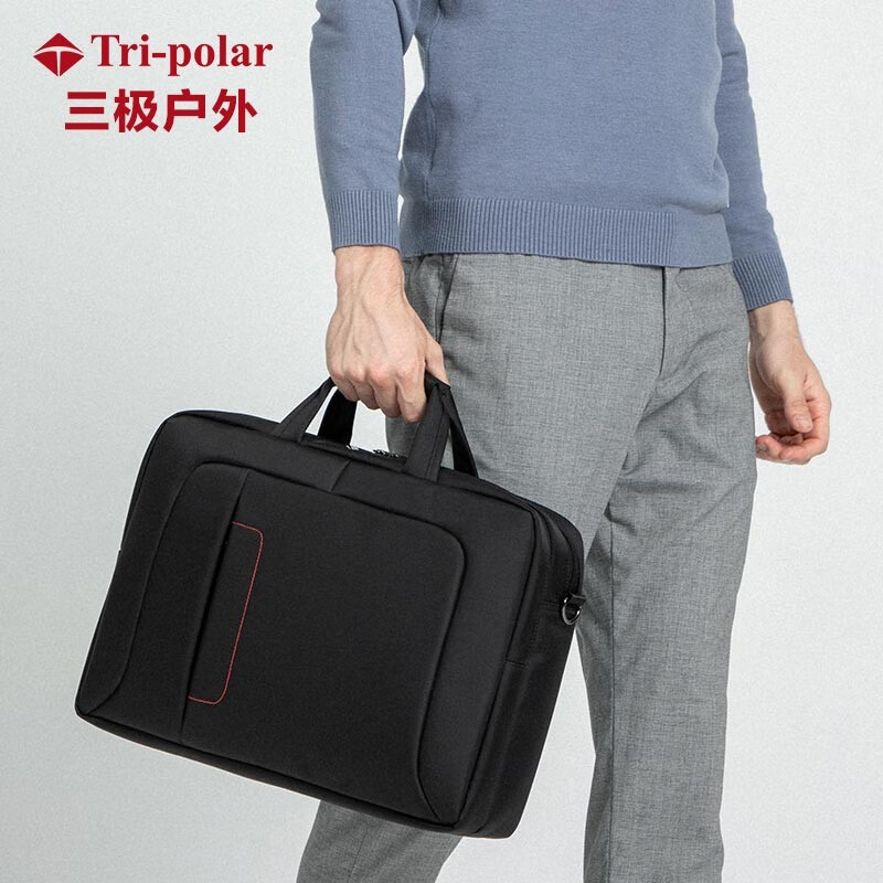 三极户外(Tri-Polar)TP205540*29*11.5cm男士尼龙电脑包高清大图